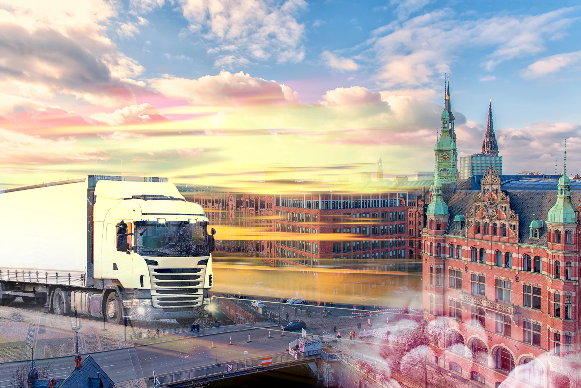 Hamburg mit LKW